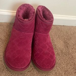 UGG Quilted Winter Boots - Pink